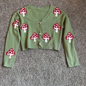 Boutique girls mushroom cardigan